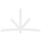 Ekena Millwork Alberta Architectural Grade PVC Gable Bracket, 108"W x 63"H x 2"D x 6"F, 14/12 Pitch GBP108X63X0206ALB00 - alternate 5